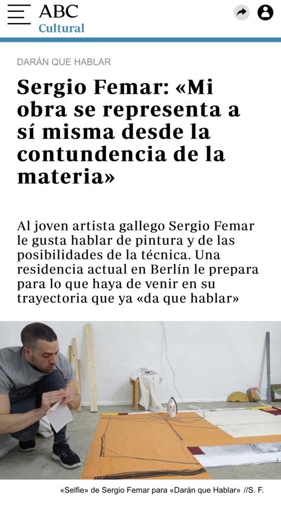 ABC Cultural - Daran que hablar- Sergio Femar